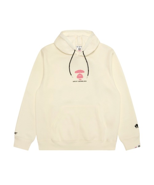AAPE BY A BATHING APE(エーエイプバイアベイシングエイプ)の「AAPE BASIC PULLOVER HOODIE(パーカー・メンズ・ブラック/アイボリー・X-LARGE/SMALL/MEDIUM/LARGE/XX-LARGE/X-SMALL)」の1枚目の写真