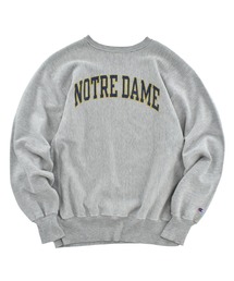 【USED】90's Champion "NOTRE DAME" リバースウィーブ スウェット