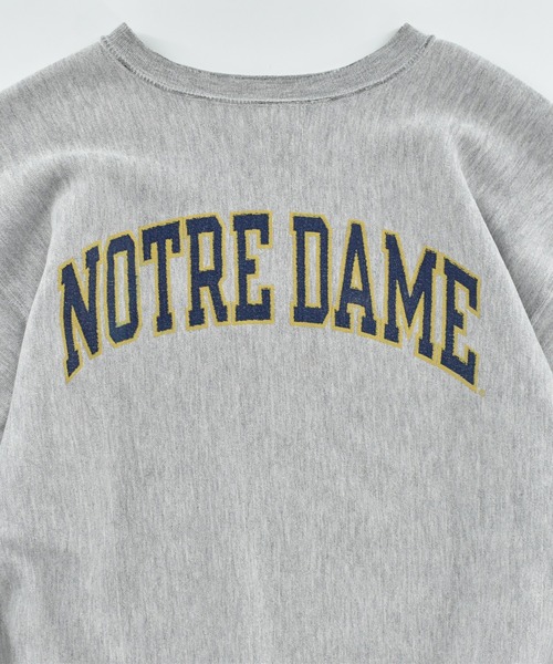 Champion(チャンピオン)の「【USED】90's Champion "NOTRE DAME" リバースウィーブ スウェット(スウェット・メンズ・グレー・XX-LARGE)」の2枚目の写真