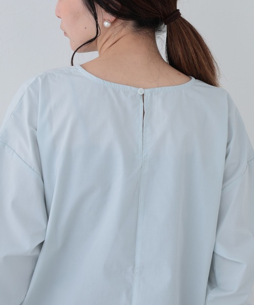 FUNALIVE(ファンアライブ)の「26AW ポプリンリブ袖長袖プルオーバー(Tシャツ/カットソー・レディース・サックスブルー/アイボリー/ブラック・M-L)」の18枚目の写真