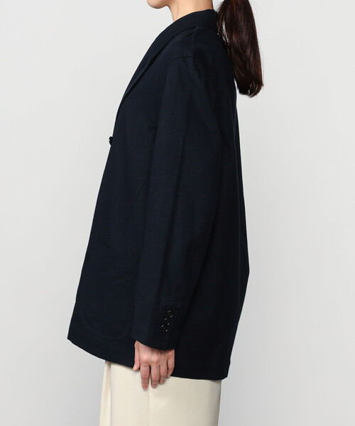 Bshop(ビショップ)の「CHEMISE D'ADAM | 〈別注〉SHIRT JACKET WOMEN(テーラードジャケット・レディース・ネイビー・36)」の11枚目の写真