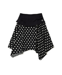ITZAVIBE（イッザバイブ）の「DOT SYMBOL UNBALANCED SKIRT（スカート）」
