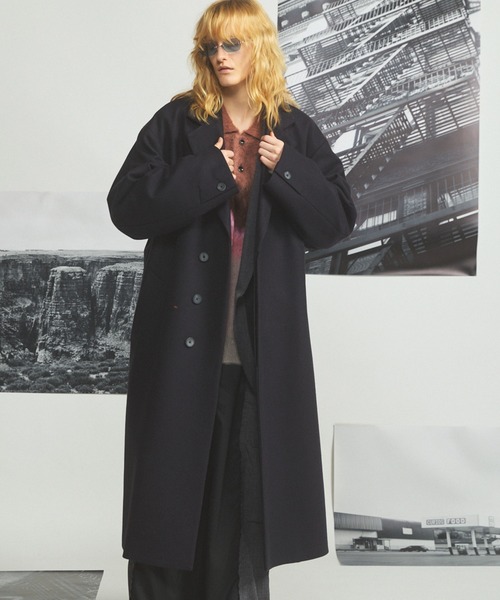 MAISON SPECIAL(メゾンスペシャル)の「《UNISEX》【Italian Dead Stock Fabric】プライムオーバーチェスターフィールドコート/Prime-Over Chesterfield Coat【MAISON SPECIAL/メゾンスペシャル】(チェスターコート・メンズ・ブラック/ホワイト/グレイッシュベージュ/ネイビー/ダークブラウン/チャコールグレー/ダークネイビー・2/1/0)」の6枚目の写真