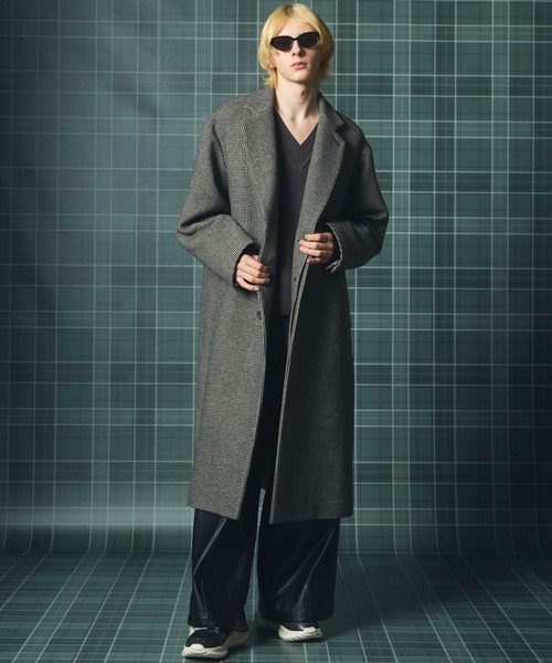MAISON SPECIAL(メゾンスペシャル)の「《UNISEX》【Italian Dead Stock Fabric】プライムオーバーチェスターフィールドコート/Prime-Over Chesterfield Coat【MAISON SPECIAL/メゾンスペシャル】(チェスターコート・メンズ・ブラック/ホワイト/グレイッシュベージュ/ネイビー/ダークブラウン/チャコールグレー/ダークネイビー・2/1/0)」の8枚目の写真