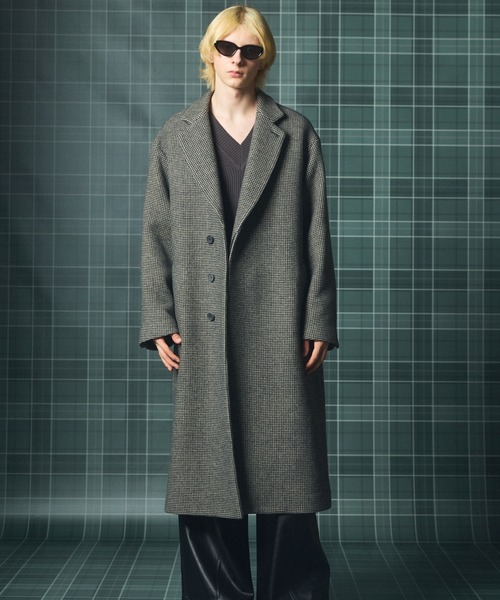 MAISON SPECIAL(メゾンスペシャル)の「《UNISEX》【Italian Dead Stock Fabric】プライムオーバーチェスターフィールドコート/Prime-Over Chesterfield Coat【MAISON SPECIAL/メゾンスペシャル】(チェスターコート・メンズ・ブラック/ホワイト/グレイッシュベージュ/ネイビー/ダークブラウン/チャコールグレー/ダークネイビー・2/1/0)」の15枚目の写真