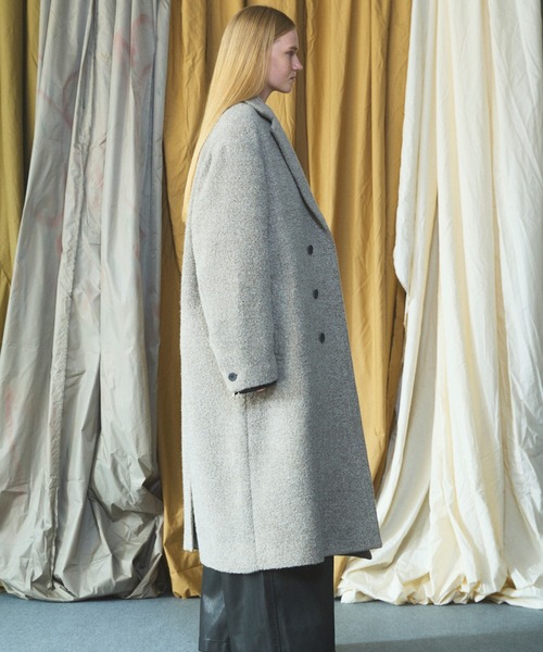 MAISON SPECIAL(メゾンスペシャル)の「《UNISEX》【Italian Dead Stock Fabric】プライムオーバーチェスターフィールドコート/Prime-Over Chesterfield Coat【MAISON SPECIAL/メゾンスペシャル】(チェスターコート・メンズ・ブラック/ホワイト/グレイッシュベージュ/ネイビー/ダークブラウン/チャコールグレー/ダークネイビー・2/1/0)」の22枚目の写真