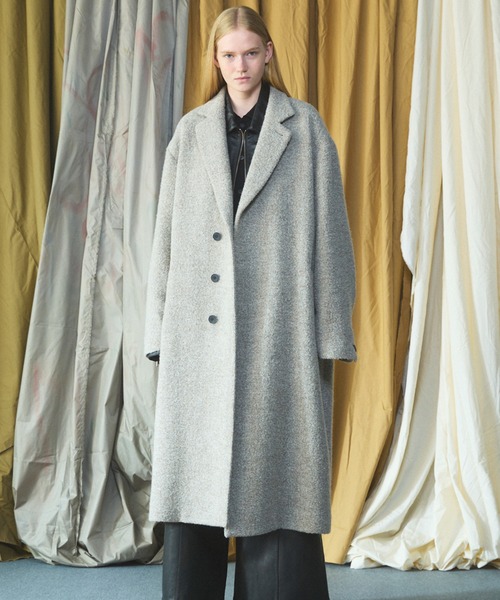 MAISON SPECIAL(メゾンスペシャル)の「《UNISEX》【Italian Dead Stock Fabric】プライムオーバーチェスターフィールドコート/Prime-Over Chesterfield Coat【MAISON SPECIAL/メゾンスペシャル】(チェスターコート・メンズ・ブラック/ホワイト/グレイッシュベージュ/ネイビー/ダークブラウン/チャコールグレー/ダークネイビー・2/1/0)」の21枚目の写真