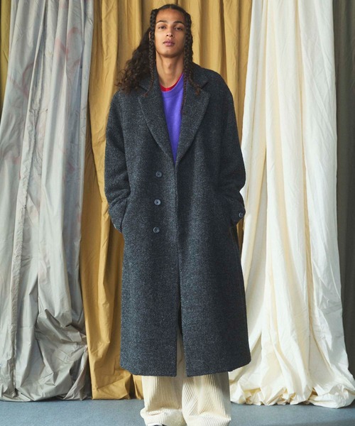 MAISON SPECIAL(メゾンスペシャル)の「《UNISEX》【Italian Dead Stock Fabric】プライムオーバーチェスターフィールドコート/Prime-Over Chesterfield Coat【MAISON SPECIAL/メゾンスペシャル】(チェスターコート・メンズ・ブラック/ホワイト/グレイッシュベージュ/ネイビー/ダークブラウン/チャコールグレー/ダークネイビー・2/1/0)」の18枚目の写真