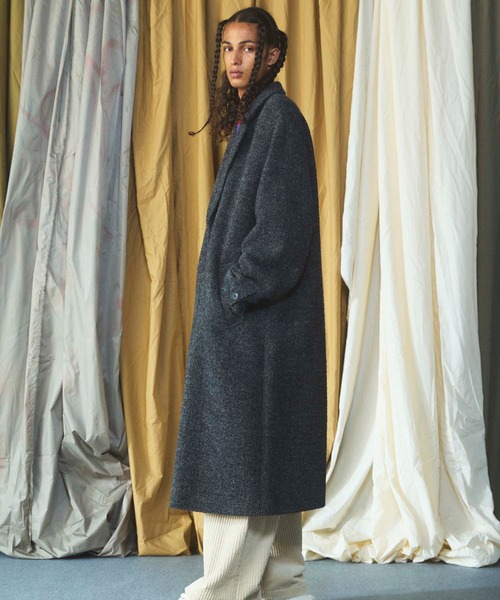 MAISON SPECIAL(メゾンスペシャル)の「《UNISEX》【Italian Dead Stock Fabric】プライムオーバーチェスターフィールドコート/Prime-Over Chesterfield Coat【MAISON SPECIAL/メゾンスペシャル】(チェスターコート・メンズ・ブラック/ホワイト/グレイッシュベージュ/ネイビー/ダークブラウン/チャコールグレー/ダークネイビー・2/1/0)」の19枚目の写真