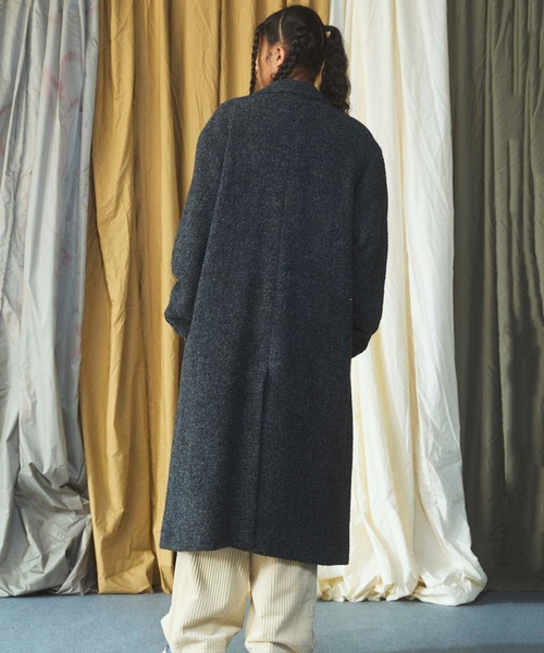 MAISON SPECIAL(メゾンスペシャル)の「《UNISEX》【Italian Dead Stock Fabric】プライムオーバーチェスターフィールドコート/Prime-Over Chesterfield Coat【MAISON SPECIAL/メゾンスペシャル】(チェスターコート・メンズ・ブラック/ホワイト/グレイッシュベージュ/ネイビー/ダークブラウン/チャコールグレー/ダークネイビー・2/1/0)」の20枚目の写真