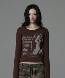 P.B.A GIRL KNIT_BROWN