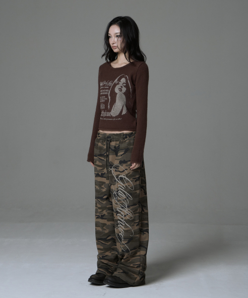 GILAARCHIVE（ギラアーカイブ）の「P.B.A GIRL KNIT_BROWN（ニット/セーター・レディース・その他・FREE）」の3枚目の写真