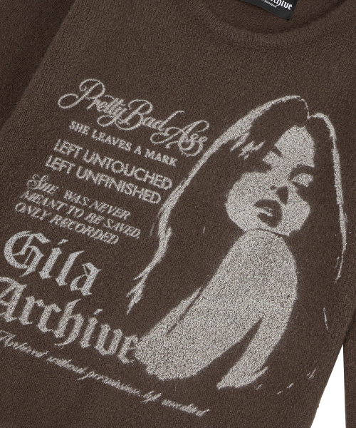 GILAARCHIVE（ギラアーカイブ）の「P.B.A GIRL KNIT_BROWN（ニット/セーター・レディース・その他・FREE）」の7枚目の写真