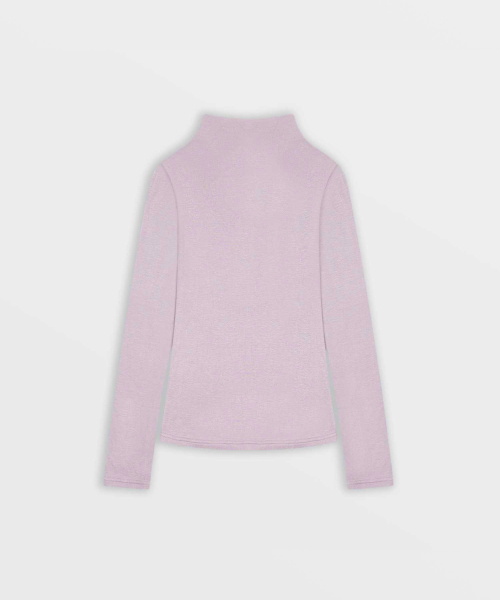 モックネック ロングスリーブ（ピンク）（Tシャツ/カットソー