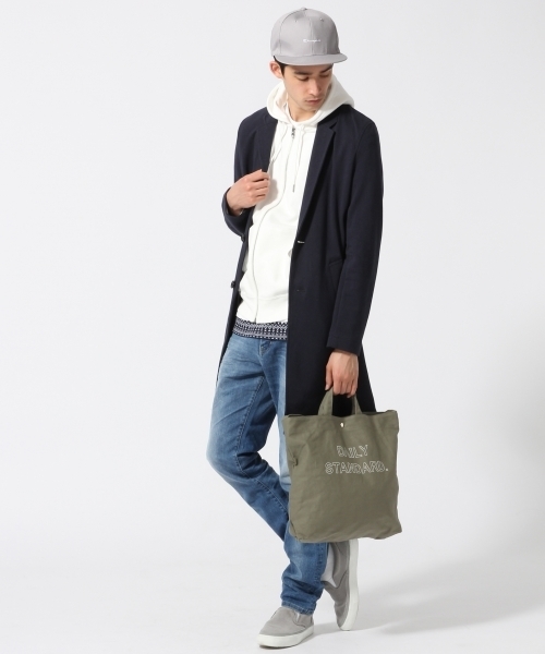 RAGEBLUE(レイジブルー)の「ポンチチェスターコート/718697(チェスターコート・メンズ・ベージュ/グレー/ネイビー・LARGE/MEDIUM)」の16枚目の写真