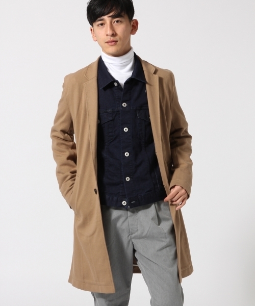 RAGEBLUE(レイジブルー)の「ポンチチェスターコート/718697(チェスターコート・メンズ・ベージュ/グレー/ネイビー・LARGE/MEDIUM)」の14枚目の写真