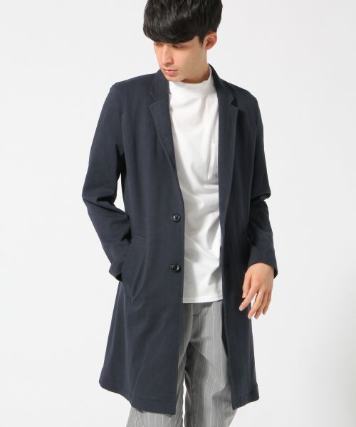 RAGEBLUE(レイジブルー)の「ポンチチェスターコート/718697(チェスターコート・メンズ・ベージュ/グレー/ネイビー・LARGE/MEDIUM)」の15枚目の写真