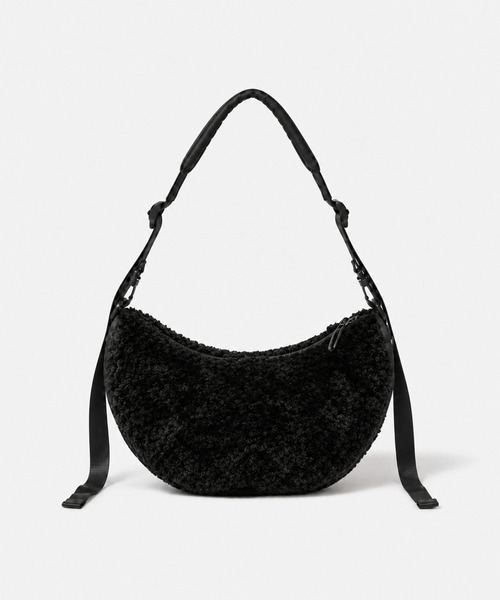 beautiful people(ビューティフルピープル)の「【beautiful people/ビューティフルピープル】《STUDIOUS別注カラー》pertex & boa shoulder bag/パーテックス&ボアショルダーバッグ(ショルダーバッグ・レディース・ブラック/アイボリー・FREE)」の17枚目の写真