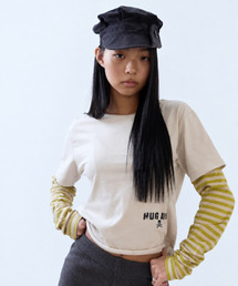 DEPC（デプク）の「レイヤードTシャツ ベージュ（Tシャツ/カットソー）」