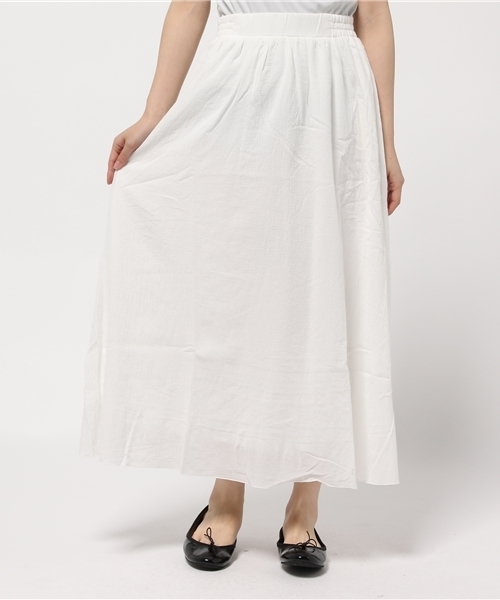 earth music&ecology（アースミュージックアンドエコロジー）の「【2016Summer】ヨウリュウマキシスカート（スカート・レディース・ホワイト/グリーン/ネイビー/ブラック・FREE）」の12枚目の写真