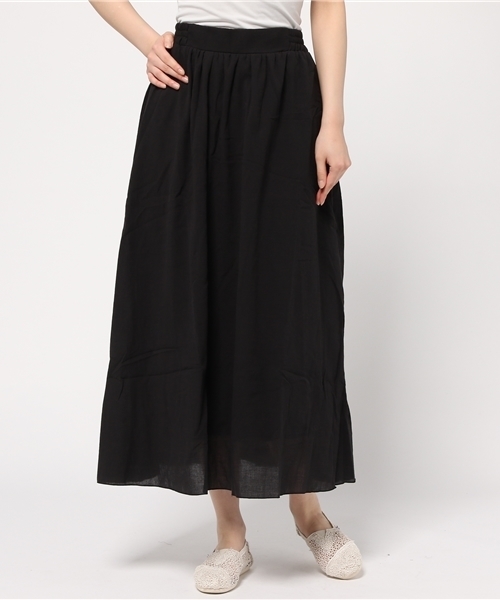 earth music&ecology（アースミュージックアンドエコロジー）の「【2016Summer】ヨウリュウマキシスカート（スカート・レディース・ホワイト/グリーン/ネイビー/ブラック・FREE）」の15枚目の写真