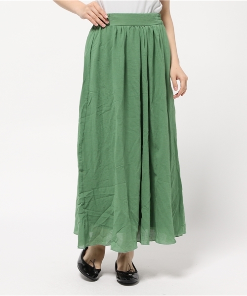 earth music&ecology（アースミュージックアンドエコロジー）の「【2016Summer】ヨウリュウマキシスカート（スカート・レディース・ホワイト/グリーン/ネイビー/ブラック・FREE）」の17枚目の写真