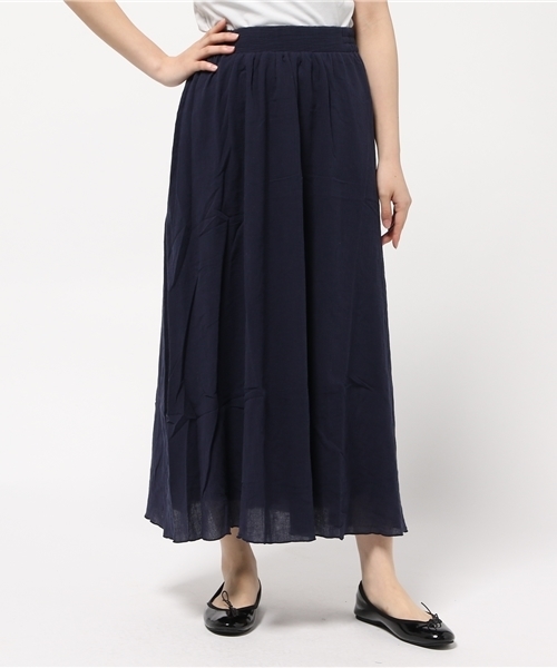 earth music&ecology（アースミュージックアンドエコロジー）の「【2016Summer】ヨウリュウマキシスカート（スカート・レディース・ホワイト/グリーン/ネイビー/ブラック・FREE）」の13枚目の写真