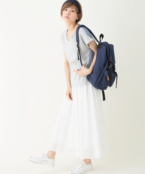 earth music&ecology（アースミュージックアンドエコロジー）の「【2016Summer】ヨウリュウマキシスカート（スカート・レディース・ホワイト/グリーン/ネイビー/ブラック・FREE）」の14枚目の写真