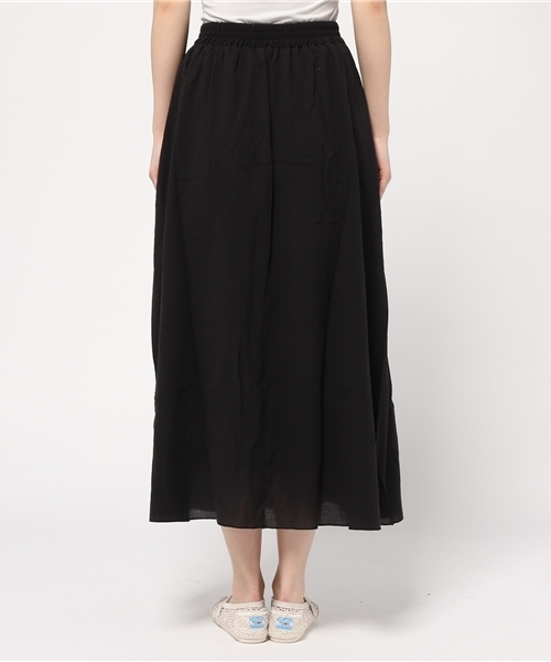 earth music&ecology（アースミュージックアンドエコロジー）の「【2016Summer】ヨウリュウマキシスカート（スカート・レディース・ホワイト/グリーン/ネイビー/ブラック・FREE）」の7枚目の写真