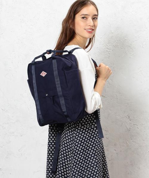 DANTON（ダントン）の「[ダントン]DANTON CB 2WAY CVS BP バックパック（バックパック/リュック・レディース・ブラック/ダークグレー/ベージュ/ネイビー・FREE）」の5枚目の写真