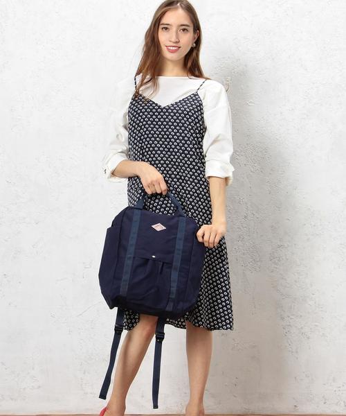 DANTON（ダントン）の「[ダントン]DANTON CB 2WAY CVS BP バックパック（バックパック/リュック・レディース・ブラック/ダークグレー/ベージュ/ネイビー・FREE）」の6枚目の写真
