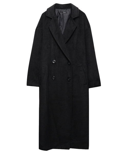 Re:EDIT（リエディ）の「[リエディ]ダブルボタンチェスターコートアウター/コート（チェスターコート・レディース・グレー/チャコールグレー/ブラック/サックスブルー/ベージュ/ピンクベージュ・MEDIUM/LARGE）」の2枚目の写真