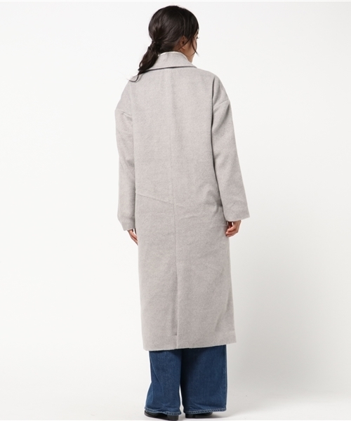 Re:EDIT（リエディ）の「[リエディ]ダブルボタンチェスターコートアウター/コート（チェスターコート・レディース・グレー/チャコールグレー/ブラック/サックスブルー/ベージュ/ピンクベージュ・MEDIUM/LARGE）」の9枚目の写真