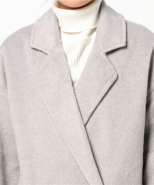 Re:EDIT（リエディ）の「[リエディ]ダブルボタンチェスターコートアウター/コート（チェスターコート・レディース・グレー/チャコールグレー/ブラック/サックスブルー/ベージュ/ピンクベージュ・MEDIUM/LARGE）」の10枚目の写真