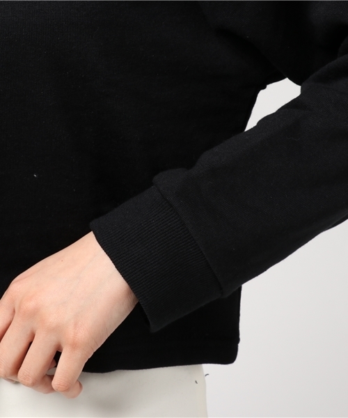 WEGO（ウィゴー）の「WEGO/ワンショルダースウェット（スウェット・レディース・ブラック/オフホワイト・FREE）」の7枚目の写真