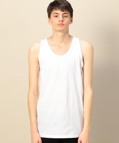 BEAUTY&YOUTH UNITED ARROWS(ビューティーアンドユースユナイテッドアローズ)の「BY ロングタンクトップ -MADE IN JAPAN-(タンクトップ・メンズ・ブラック/ホワイト・LARGE/MEDIUM/SMALL)」の7枚目の写真