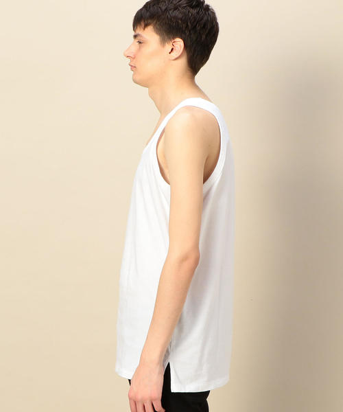 BEAUTY&YOUTH UNITED ARROWS(ビューティーアンドユースユナイテッドアローズ)の「BY ロングタンクトップ -MADE IN JAPAN-(タンクトップ・メンズ・ブラック/ホワイト・LARGE/MEDIUM/SMALL)」の8枚目の写真