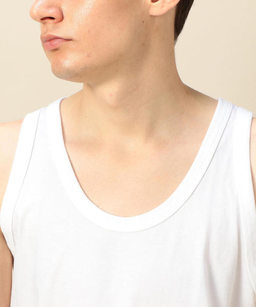 BEAUTY&YOUTH UNITED ARROWS(ビューティーアンドユースユナイテッドアローズ)の「BY ロングタンクトップ -MADE IN JAPAN-(タンクトップ・メンズ・ブラック/ホワイト・LARGE/MEDIUM/SMALL)」の10枚目の写真