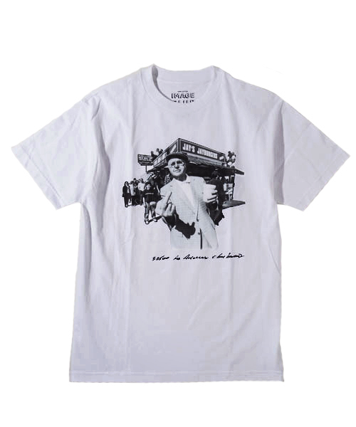 AMERICAN RAG CIE（アメリカンラグシー）の「GRIND 6月号 特集掲載 IMAGE CLUB LTD. By Keith Morris フォトプリント Tシャツ JAY'S JAY BURGER / AMERICAN RAG CIE 限定発売 43833（Tシャツ/カットソー・メンズ・イエロー/ホワイト・LARGE/MEDIUM）」の2枚目の写真