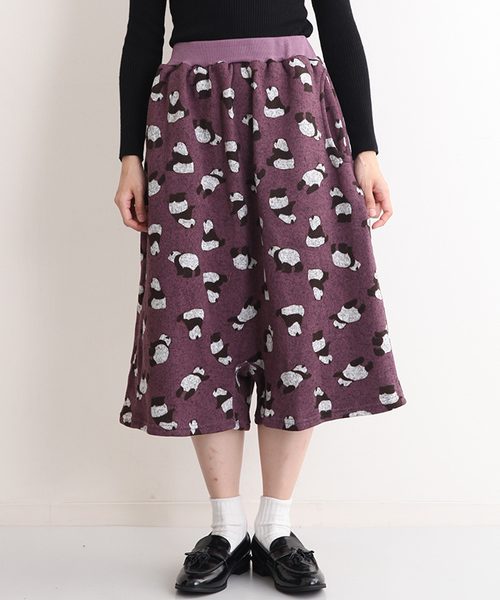 MERLOT（メルロー）の「パンダ総柄サルエルハーフパンツ2439（その他パンツ・レディース・パープル/グリーン・FREE）」の16枚目の写真