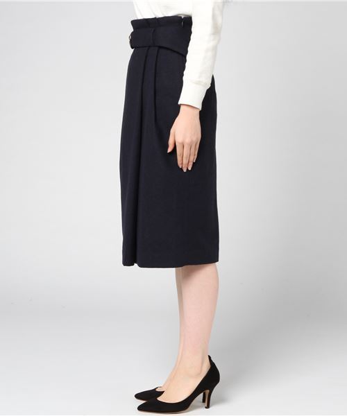 Te chichi（テチチ）の「フラノベルト付タイトスカート（スカート