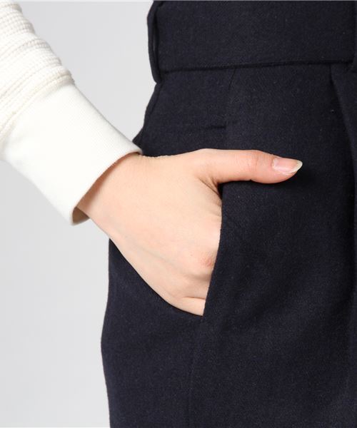 Te chichi（テチチ）の「フラノベルト付タイトスカート（スカート・レディース・ネイビー/イエロー/ラベンダー/キャメル・SMALL/MEDIUM）」の8枚目の写真