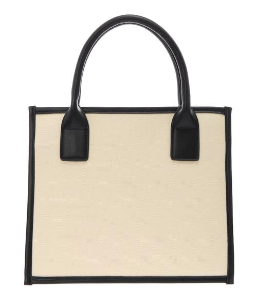 Green　Parks（グリーンパークス）の「・パイピングキャンバストート（ハンドバッグ・レディース・ブラック/キャメル・FREE）」の4枚目の写真