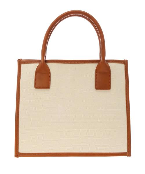 Green　Parks（グリーンパークス）の「・パイピングキャンバストート（ハンドバッグ・レディース・ブラック/キャメル・FREE）」の5枚目の写真
