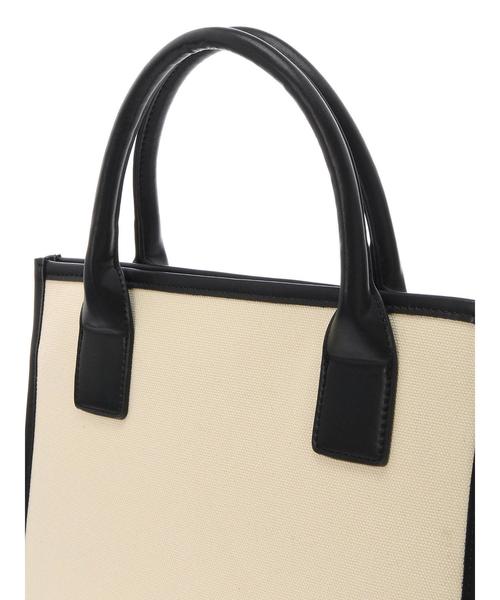 Green　Parks（グリーンパークス）の「・パイピングキャンバストート（ハンドバッグ・レディース・ブラック/キャメル・FREE）」の8枚目の写真