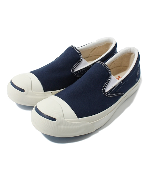 CONVERSE(コンバース)の「JACK PURCELL SLIP-ON BMS/ジャックパーセル スリップオン BMS(スニーカー・メンズ・ホワイト/ネイビー・7/7.5/8/8.5/9/9.5/10.5)」の2枚目の写真