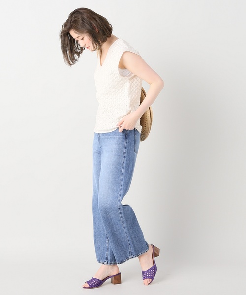 IENA(イエナ)の「バルファスレースノースリーブ◆(Tシャツ/カットソー・レディース・ブラック/アイボリー/イエロー・FREE)」の11枚目の写真