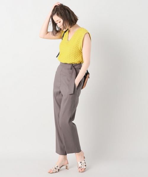 IENA(イエナ)の「バルファスレースノースリーブ◆(Tシャツ/カットソー・レディース・ブラック/アイボリー/イエロー・FREE)」の13枚目の写真