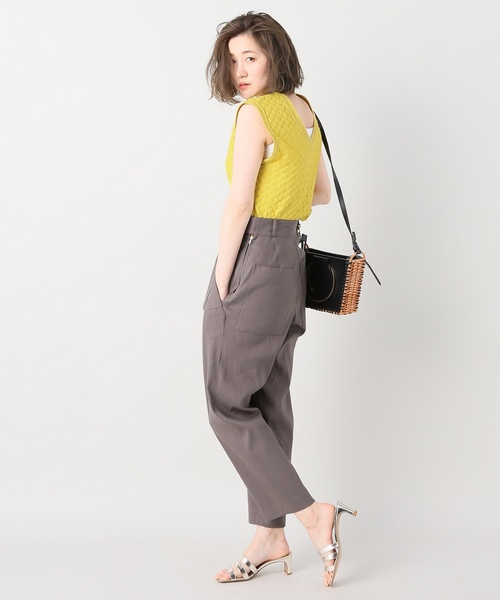 IENA(イエナ)の「バルファスレースノースリーブ◆(Tシャツ/カットソー・レディース・ブラック/アイボリー/イエロー・FREE)」の14枚目の写真