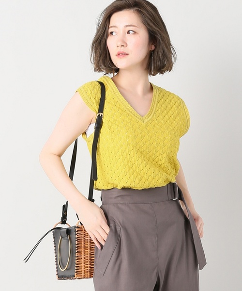 IENA(イエナ)の「バルファスレースノースリーブ◆(Tシャツ/カットソー・レディース・ブラック/アイボリー/イエロー・FREE)」の17枚目の写真